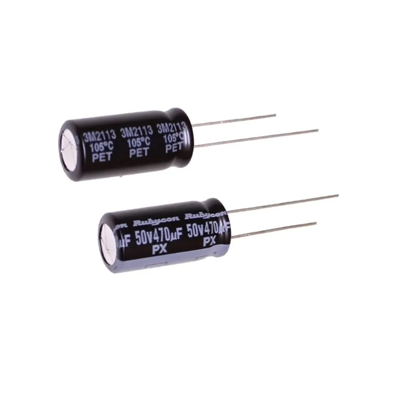 10Pcs/50Pcs Rubycon PX Series 50V470uF 10X20MM Aluminum electrolytic capacitors