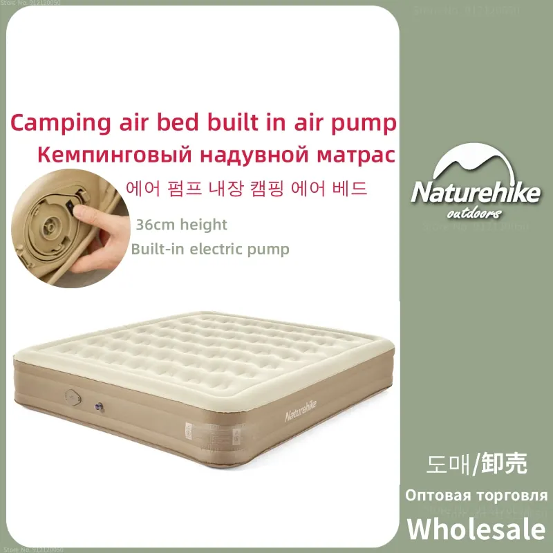 

Naturehike Camping Inflatable Mattress Outdoor Ultralight Folding Travel Air Mat Cushion Bed Built In Pump Self-inflating Mats