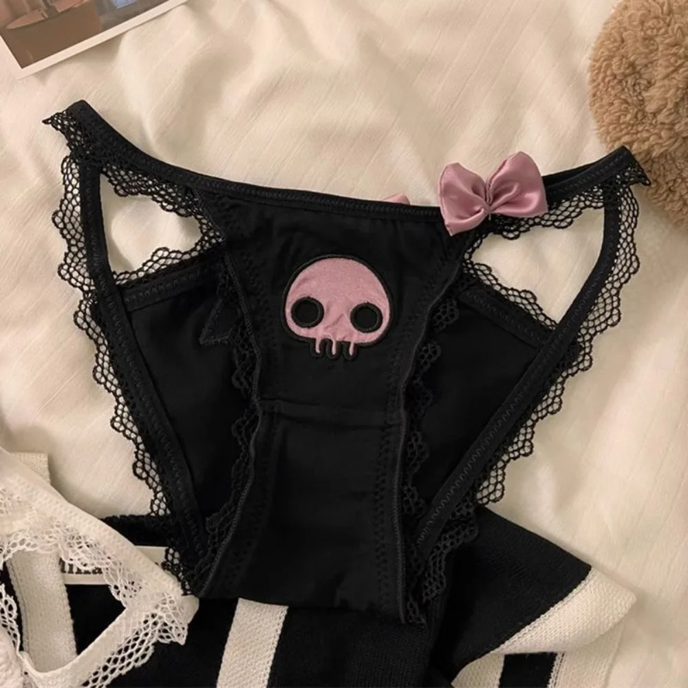 Sanrio My Melody Kuromi Cinnamoroll Hello Kitty Flirting Lace Panties Sexy Pure Desire Transparent Mesh Lace Panties Sweet Girl