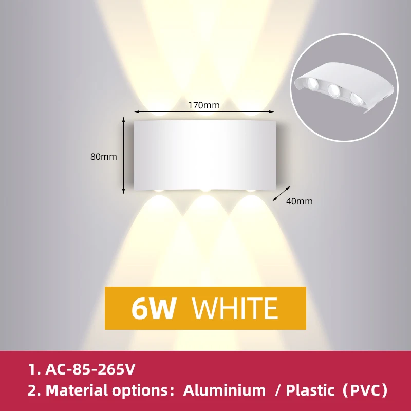 CHENBEN Wand leuchte LED wasserdicht Outdoor Wohnkultur Lampe Leuchte Beleuchtung Außen leuchte Innen garten LED Lampe Innen Wand anwenden 4