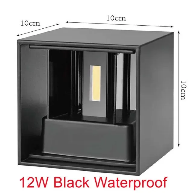 

LED6w/12w outdoor waterproof IP65 wall lamp porch garden wall lamp and indoor bedroom living room decorative lighting