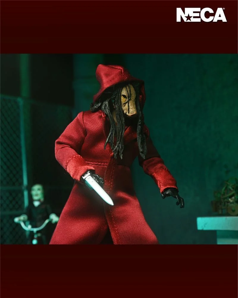 NECA Saw Figure Jigsaw Red Robe Action Figure Black Robe GK Manga Figurine Toys Model Ornament Halloween Gift for Friends 18CM