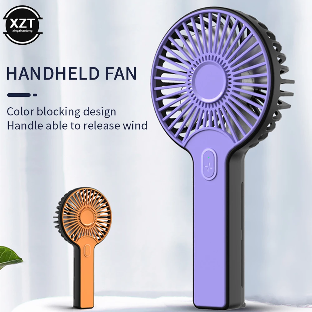 Portable Mini Fan USB Rechargeable Fan Convenient Pocket Fans Outdoor Wireless Electric Air Cooling Handheld Fan Ventilator