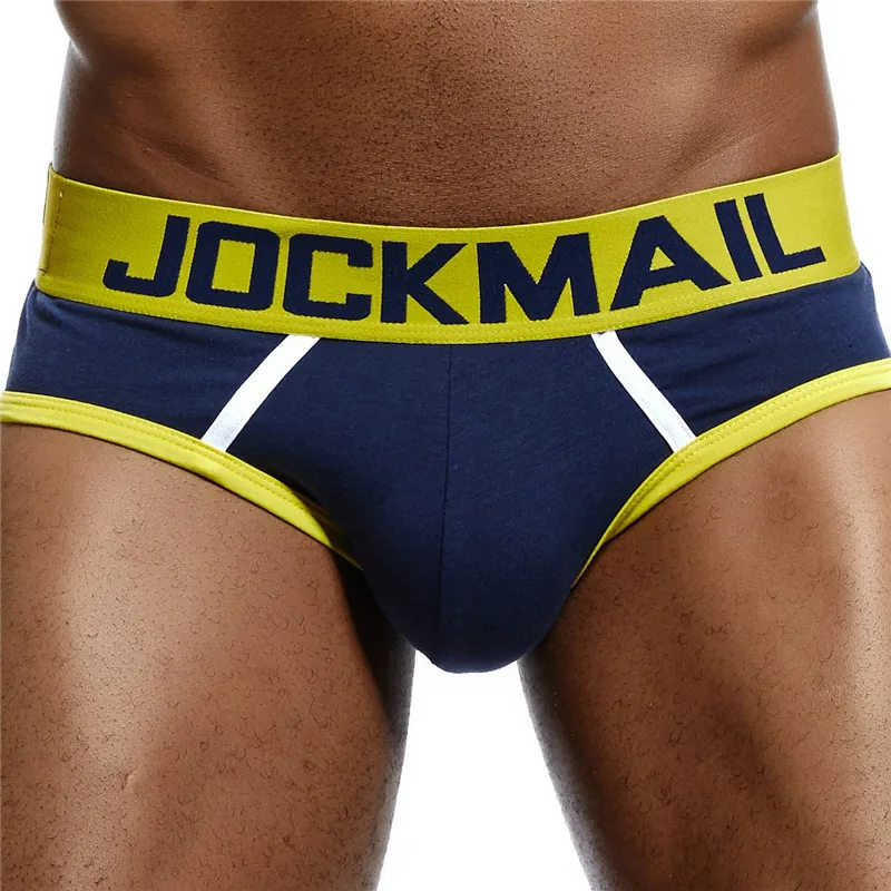 JOCKMAIL Brand Sexy Mens Underwear Briefs slip homme Low Rise U convex penis Male panties Gay Underwear Breathable Cotton