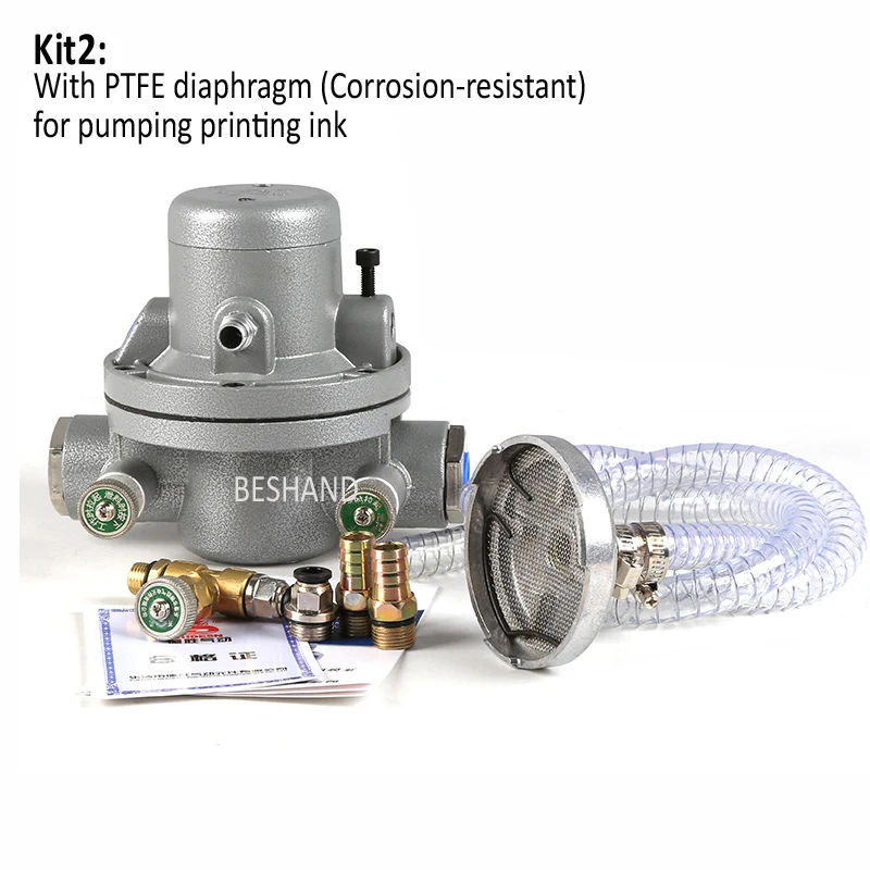 Druckluftbetriebene Einweg-Membranpumpe 15L/min Pneumatische Membranpumpe für Tintenpumpen und Druckmaschinen – Detail 5