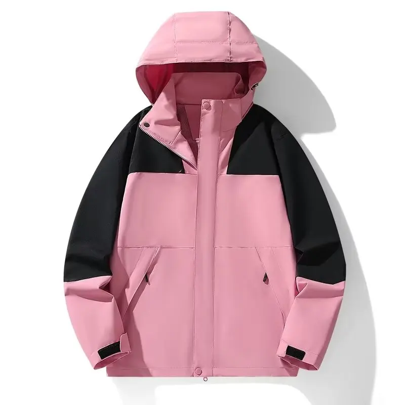 بدلة هجومية خارجية للرجال 3 في 1 سترة قابلة للفصل ومقاومة للرياح ومقاومة للماء للخريف والشتاء للمشي لمسافات طويلة