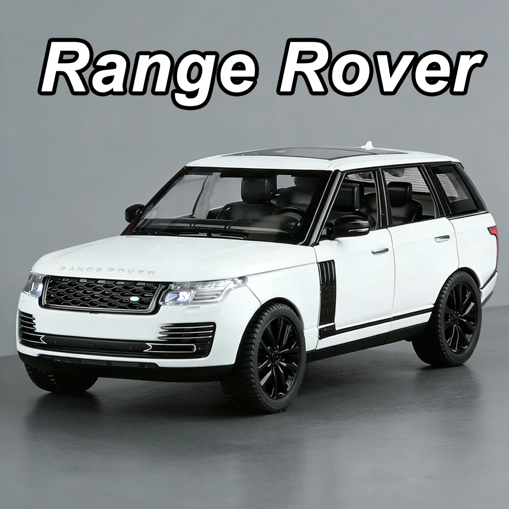 1:24 Range Rover LX600 Diecast Model Alloy Toys Car with Sound Light Pull Back Miniature Vehice Doors Opened Cars Exquisite Gift
