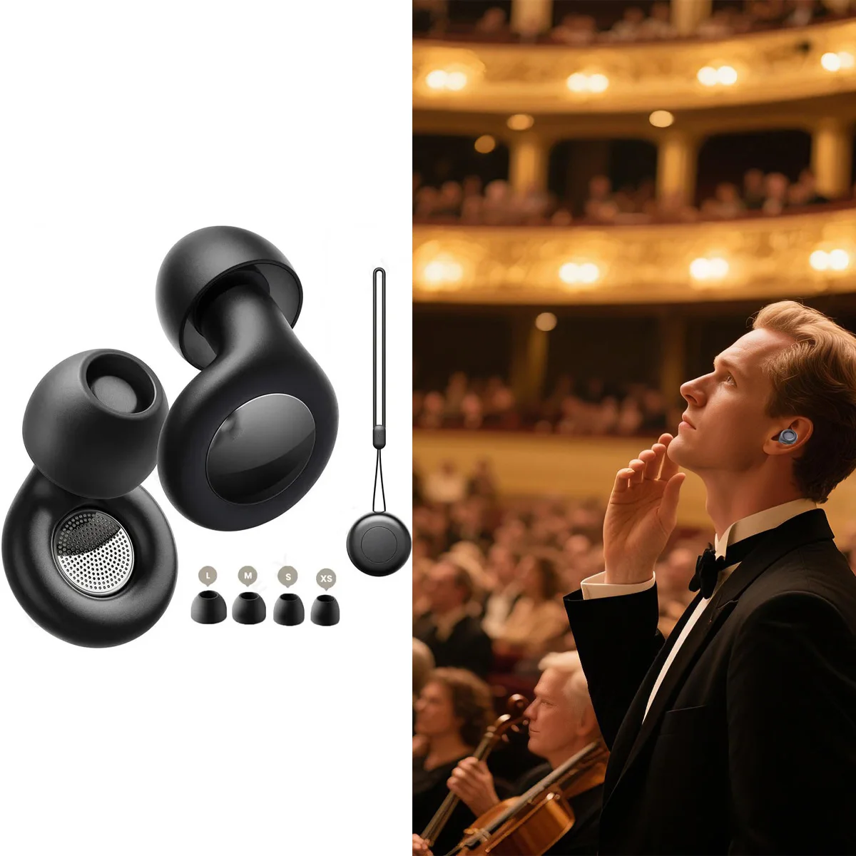 

Concert Noise Canceling Earplugs, Reusable Concert Earplugs, Sound Isolation, Quiet Earplug Hearing Protection