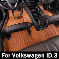 Car Mats For VW Volkswagen ID.3 ID3 ID 3 2019 2020 2021 2022 Protective Pad Floor Mats Carpets Leather Mat Car Accessories 2020