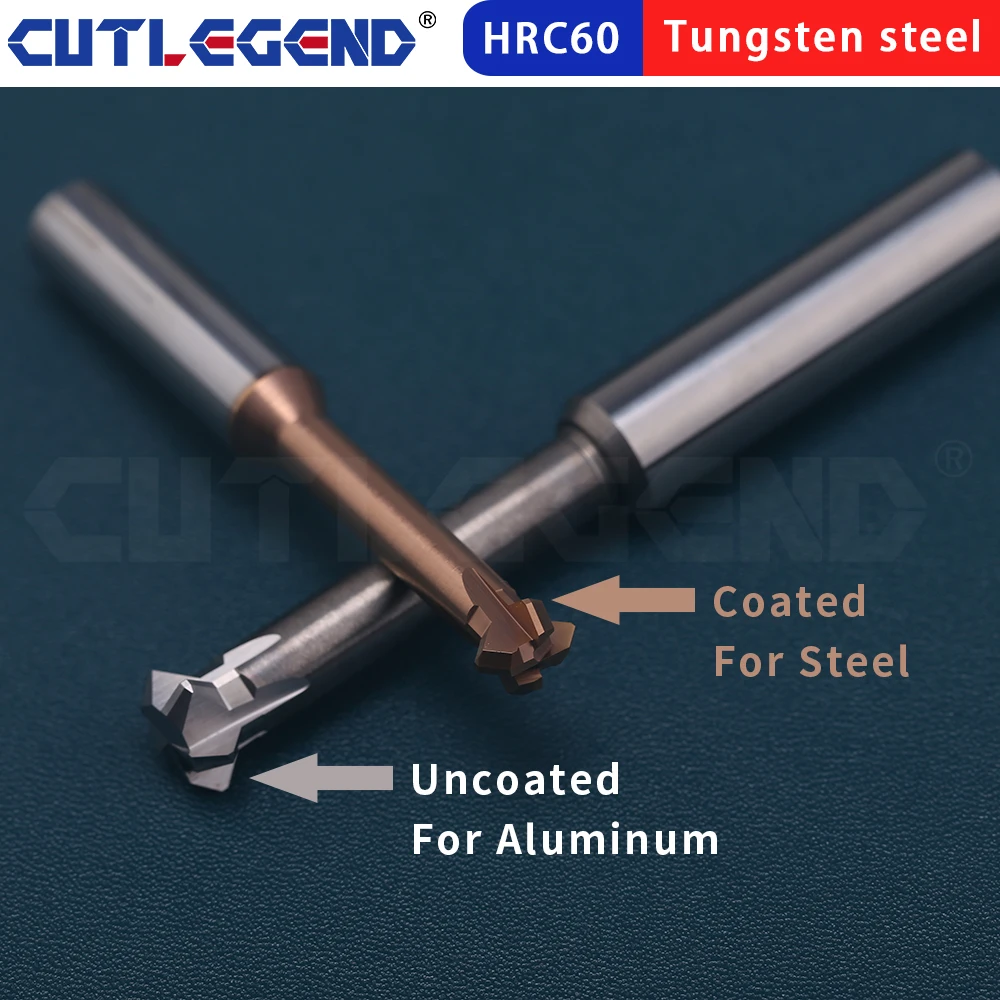 90 Degree Up And Down Chamfering Milling Cutter Carbide Positive And Negative Double-sided CNC Tool For Steel And Aluminum D1-12