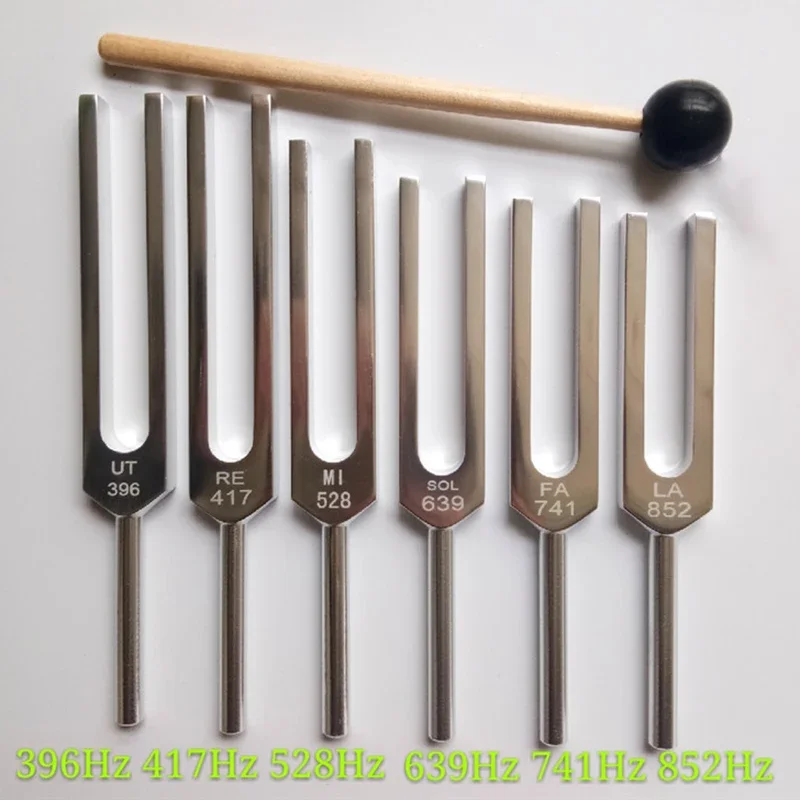 Aluminum Alloy Tuning Forks Set Healing Diapason Music Therapy Medical Professional Tuning Fork Yoga Meditation Percussion Gifts