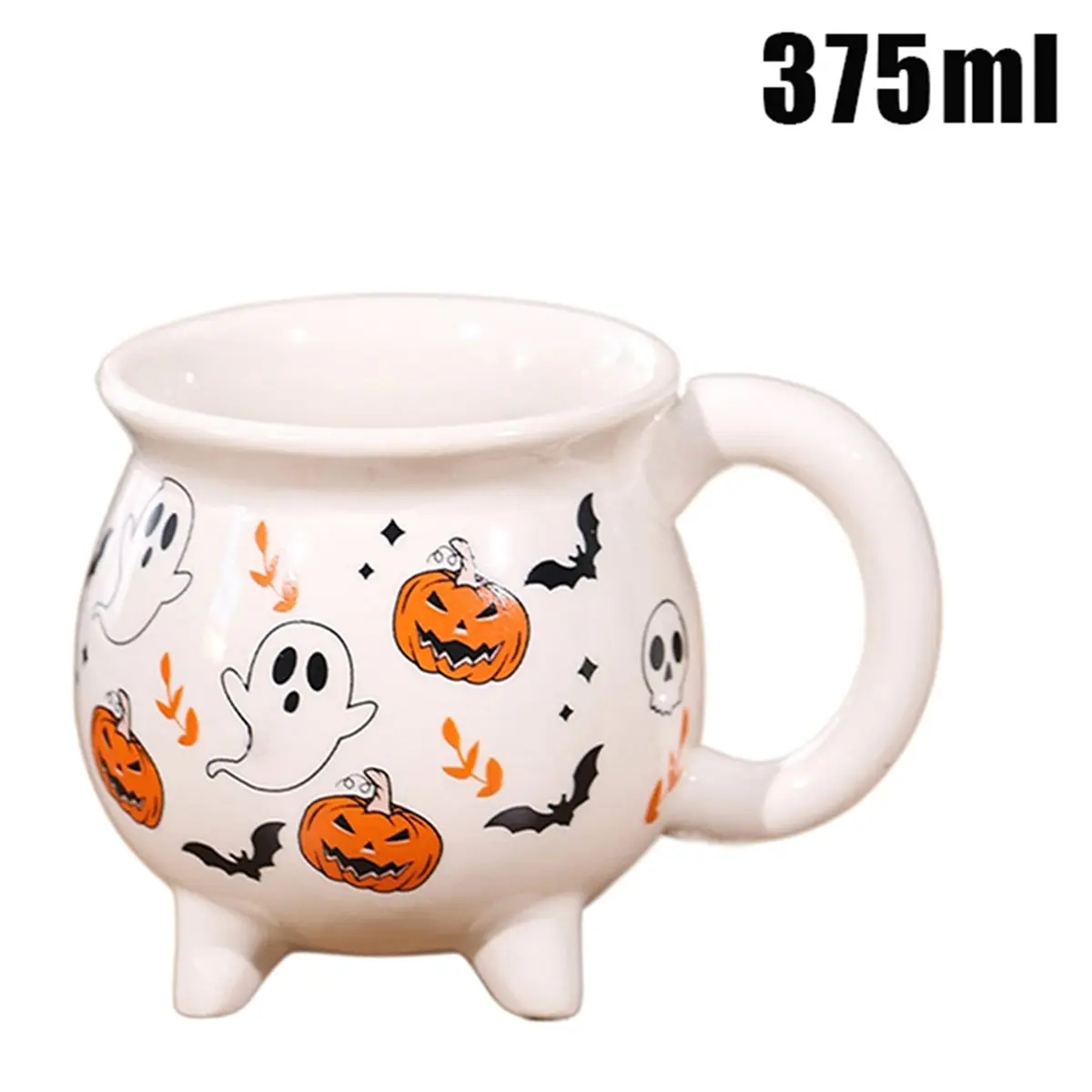 Halloween Wizard Magic Jar Ceramic Mug Decorative Ornament Pumpkin Ghost Afternoon Tea Breakfast Milk Cup Gift