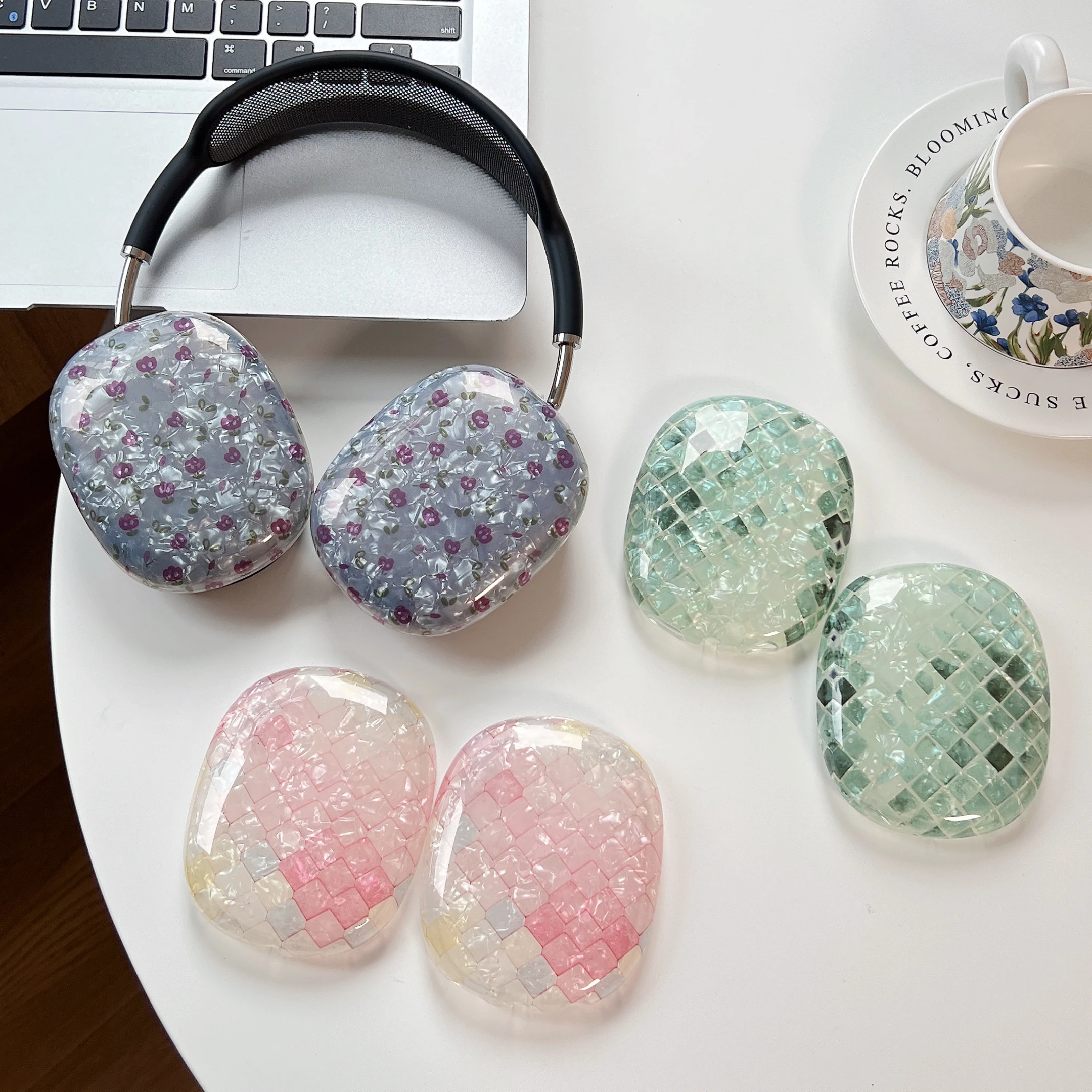 Suitable for Apple Airpods Max protective case, transparent TPU soft shell, Bluetooth earphone headset, fashionable and trendy a