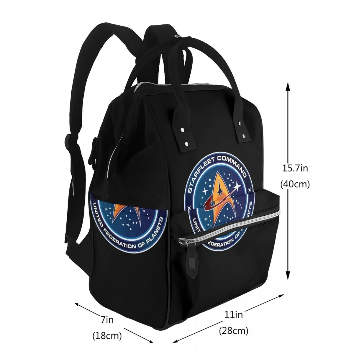 Star Treks Science Fiction TV Series Student Backpack School Bag Hiking Travel Daypack for Men Women Bookbag Shoulder Bags