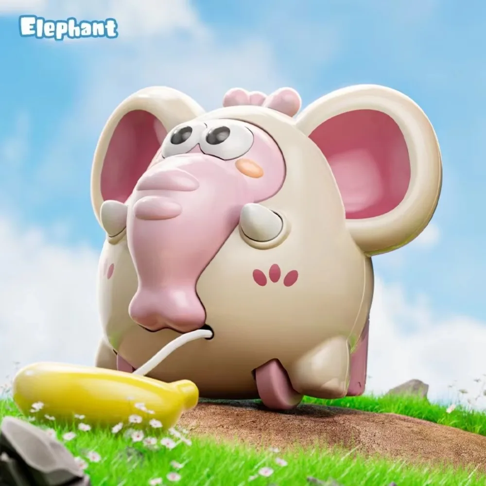 

Twist Walking Pulling Rope Pull Line Elephant Toy Climbing Animal Car Inertial Sliding Game Interactive Funny Clockwork Toy Kids