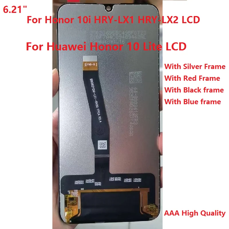 

AAA High Quality 6.21 For Huawei Honor 10 Lite LCD Display Digitizer Assembly For Honor 10i HRY-LX1 HRY-LX2 LCD+Touch Screen