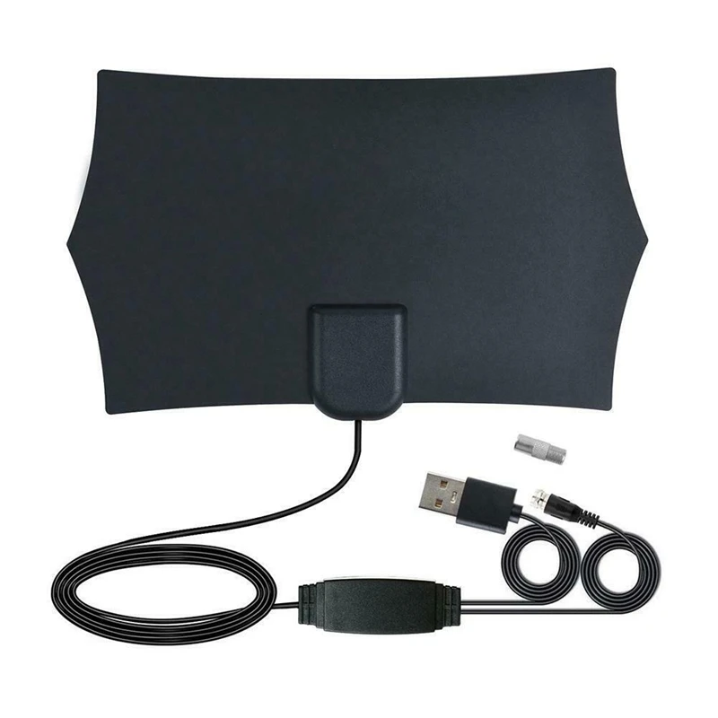 เสาอากาศทีวีในอาคาร HDTV ดิจิตอล4K 980ไมล์พร้อมแอมพลิฟายเออร์สัญญาณบูสเตอร์รัศมีทีวี Surf จิ้งจอกเสาอากาศทีวี HD