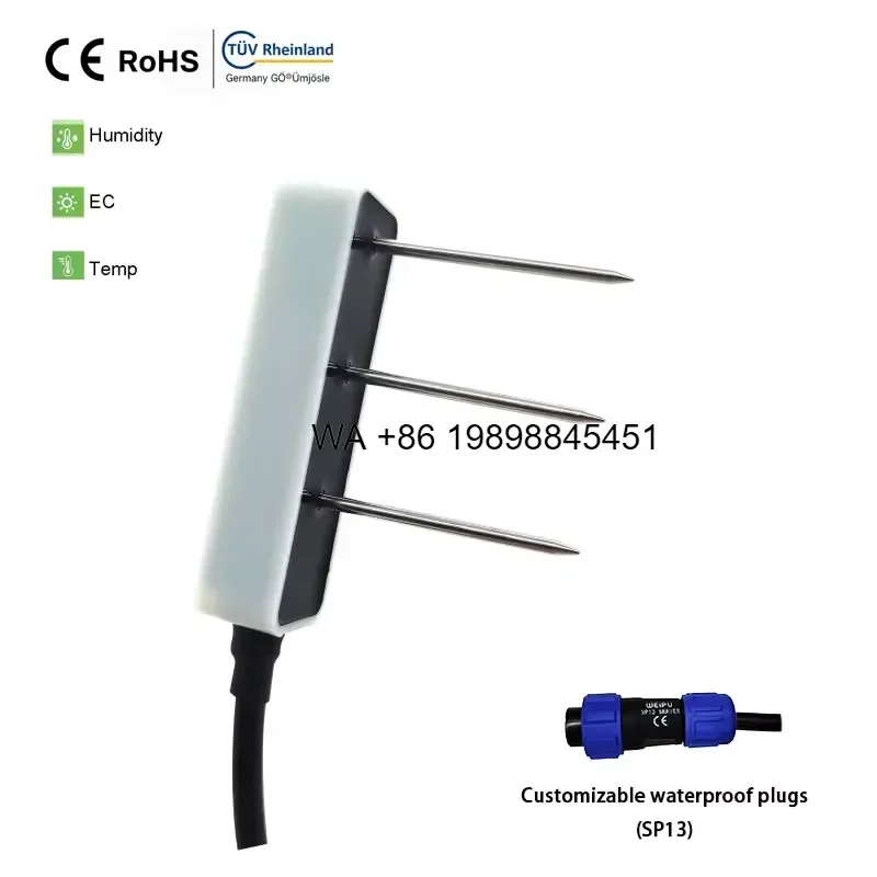 Wmwmnu for China Low Price CE IP68 SID12 Soil Temperature Moisture EC Sensor with 4G MQTT JSON for Rockwool and Coco