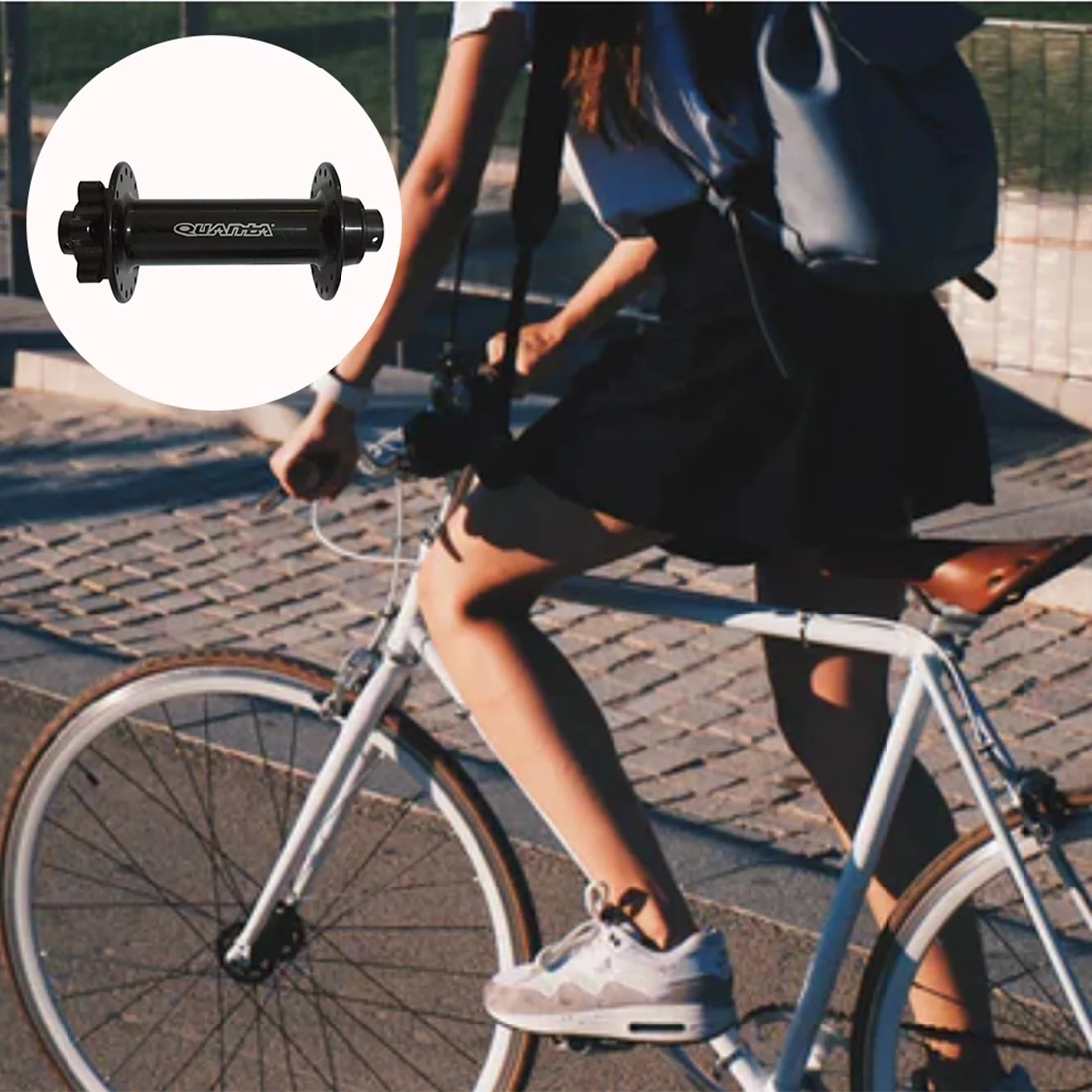 

AU-150Mm 15Mm Bike Hub Bushing Spacer Bicycle MTB Mountain Bike Front Rear 32 Holes For KT Electric Bicycle