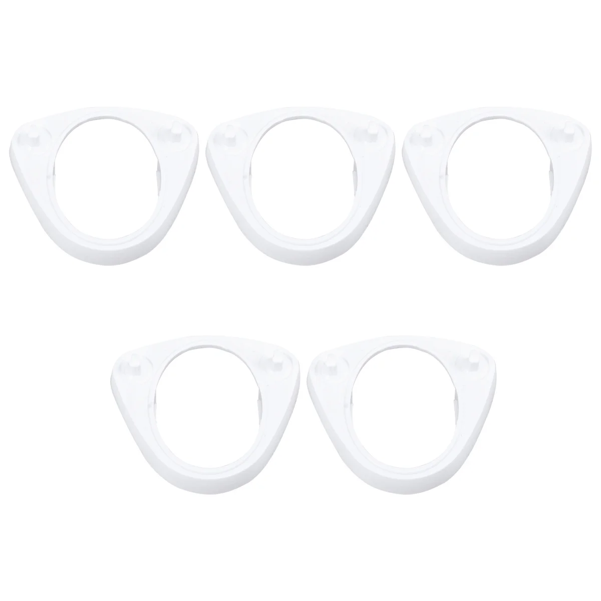 

5pcs Electric Toothbrush Holder Plastic Base For Oral- Compatible With 2 Toothbrush Head Stands Charging Station