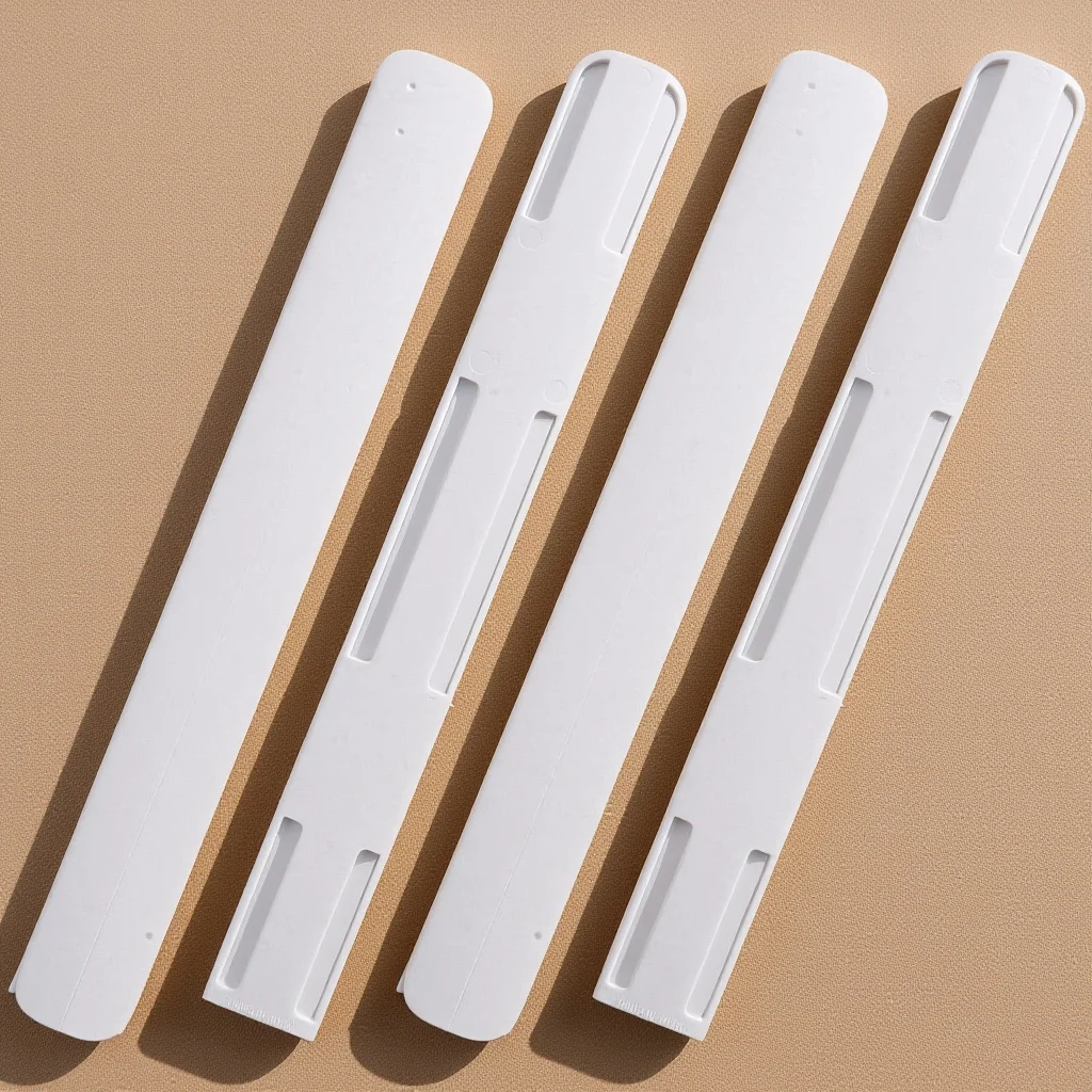 

4Pcs Household Track Bar Easy Install Self-Adhesive Drawer Slide Track for Drawer Replacement Guide Storage Box Accessories