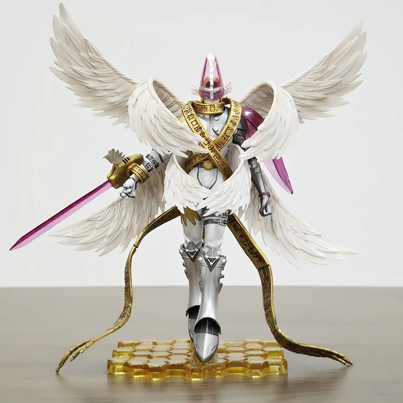 

22cm Holy Angemon Figures Digimon Adventure Anime Angemon Action Figurines PVC Statue Model Ornaments Collection Doll Toys Gifts