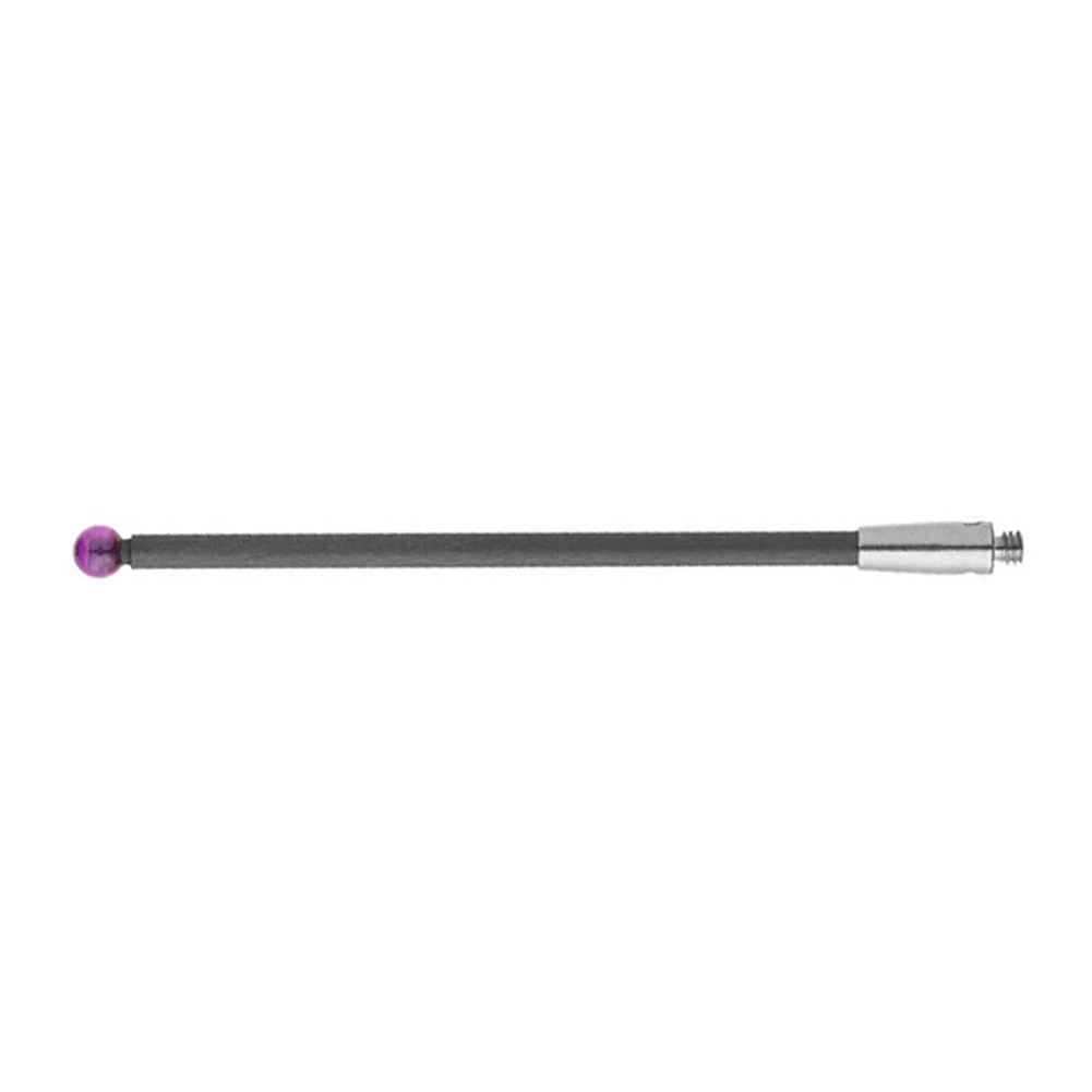 Applicazioni di misurazione della sonda CMM da 50 mm di lunghezza Materiale leggero in fibra di carbonio con sfera rossa standard industriale per macchine CMM
