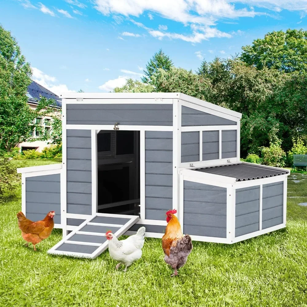 

Large Chicken Coop, 56 in, Small Animal Coops, Poultry Pet Cages, Backyard Chicken Coops, Wooden Poultry Coops