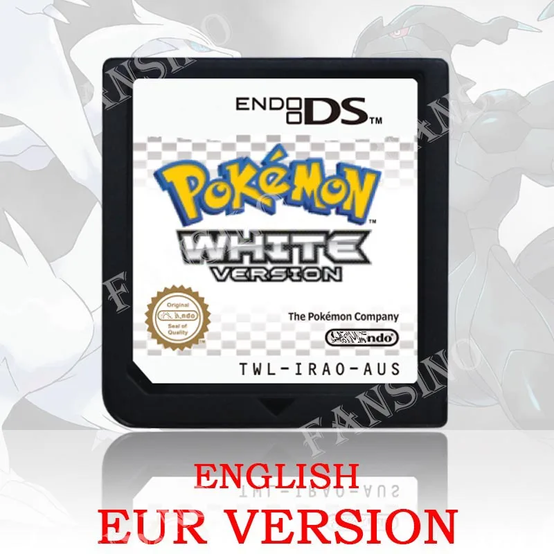 Pokémon Zwart Wit 1/2 versie Hoge kwaliteit authentieke 1:1 replica DS videogame cartridge voor DS 2DS 3DS console (VS, EUR, AUS)