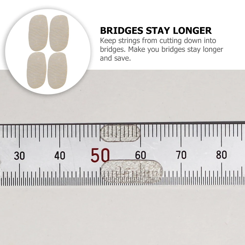 

4 Pcs Sheepskin Violin Wire Suit Bridge Replacement Parts Musical Instrument Accessories Cello Pad Major Student