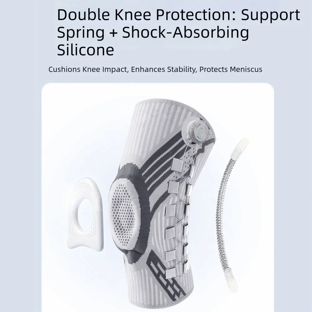 Professional Adjustable Knob knee pads Non-Slip Thin Sports Knee Brace Elastic Breathable Shin Defender Basketball