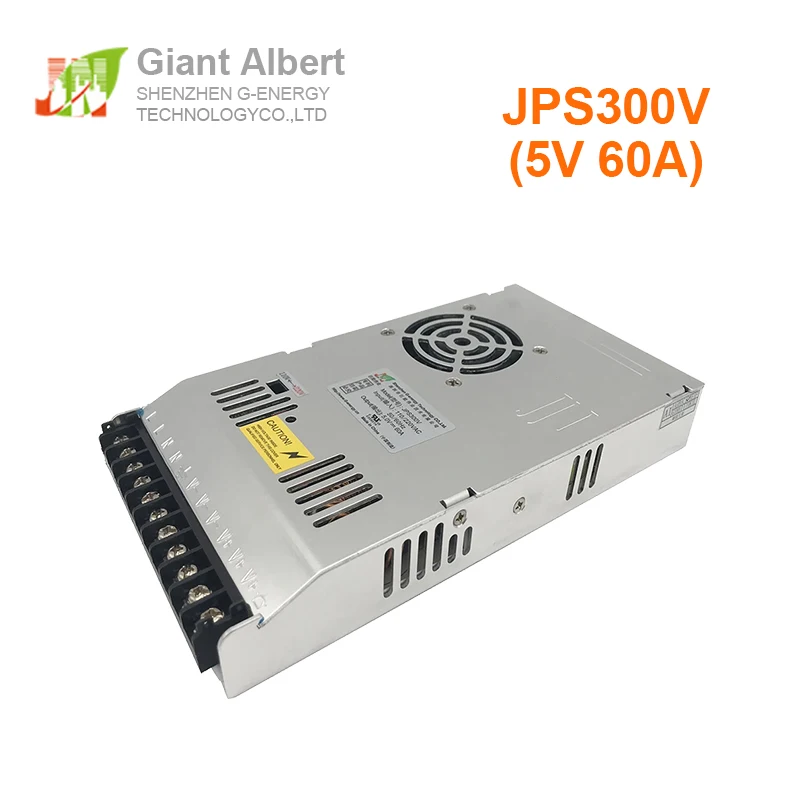 G-energy 5V 60A 300W Zasilacz wyświetlacza LED JPS300V 110/220V do modułu wyświetlacza LED