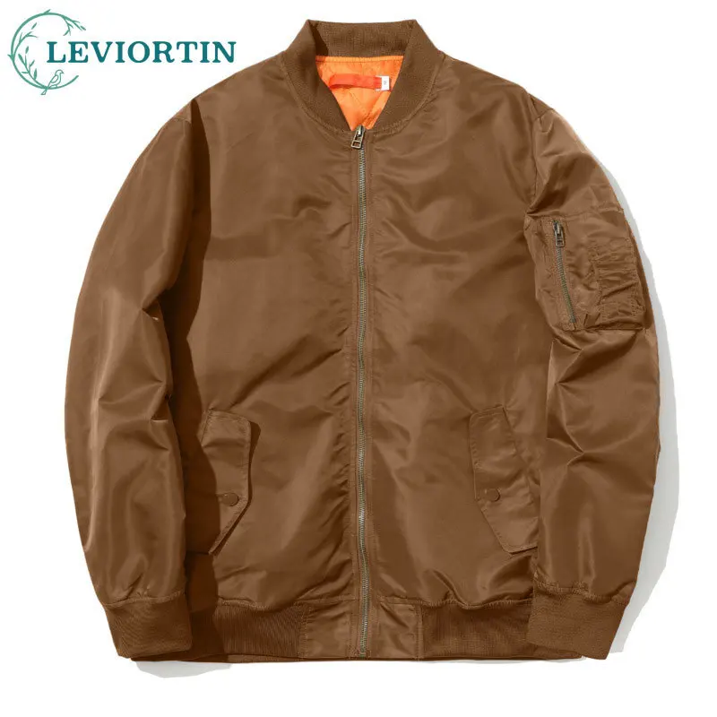 Men's Spring and Autumn American Fashion Trend Flying Jacket Versatile Simple Loose Baseball Jacket Thin Cotton Top Coat