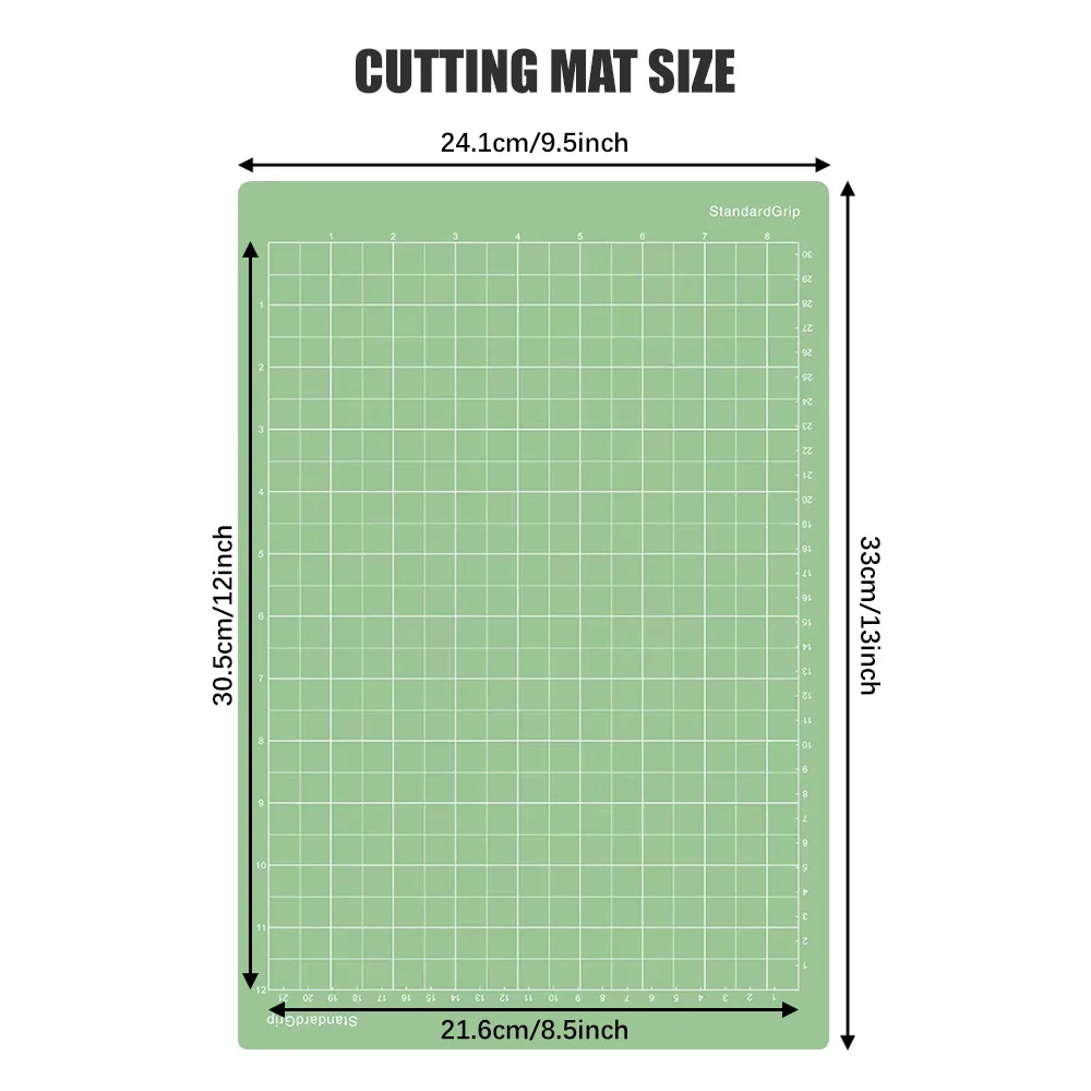 3Pcs Variety Adhesive Cutting Mats for Cricut Joy Xtra, 8.5x12in, Reusable (Standard/Light/Strong Grip) Accessories Replacement