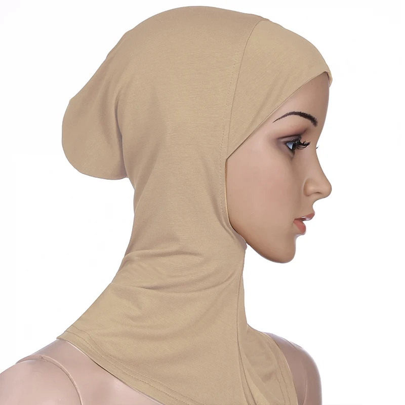 Cobertura de cabeça muçulmana para mulheres, tampas hijab internas, lenço ninja islâmico, chapéu, gorro, 1pc