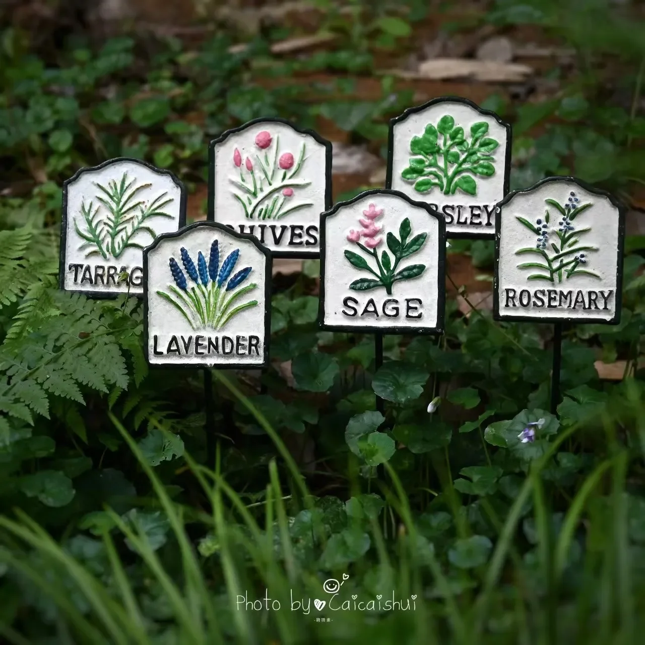 Plant Labels Insert Cards Ironwork Vegetable Plant Decoration Garden Courtyard Vegetable Field Ground Sign Originality Ornaments
