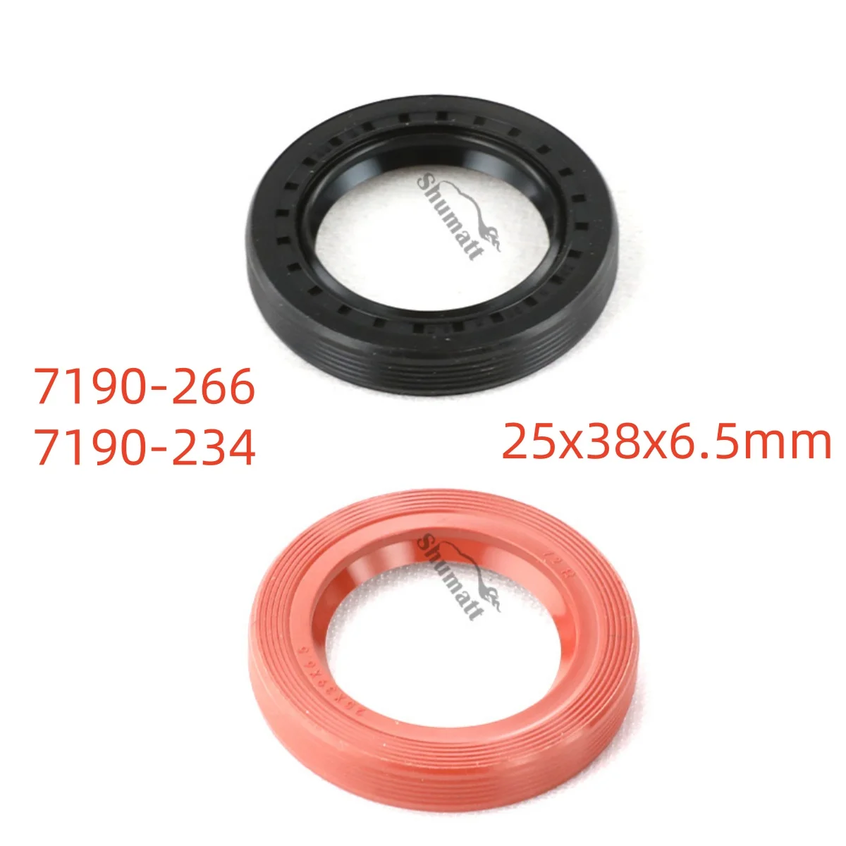 10pcs/lot Shumatt Common Rail 7190-234 Fuel Pump Oil Sealing 7190-266 Seal Ring 25mm x 38mm x 6.5mm For Diesel Engine