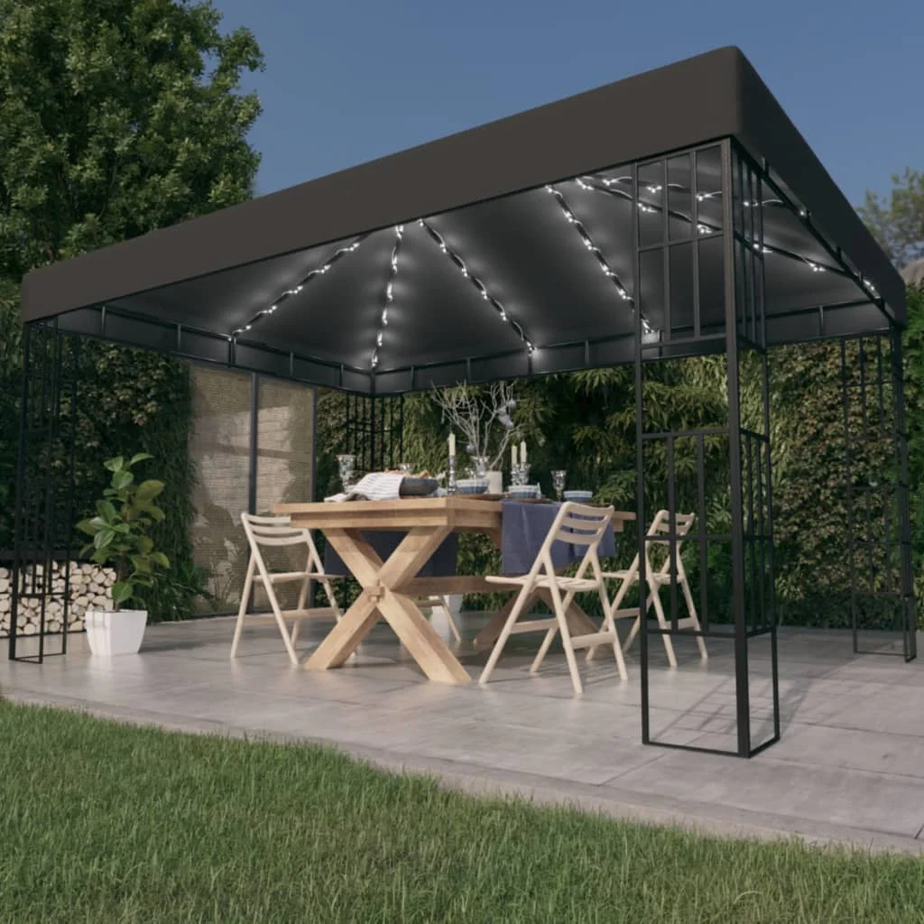 3x4 m Anthricit Arm Arm Garten liefert Bown Outdoor-Zubehör, Regenschirm, Sonnenschirm, thermisch