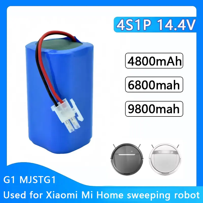 

New 4S1P 14.4V 9800mAh Li-ion Battery Pack For MIJIA Mi Robot Electric Sweeper Essential G1 MJSTG1 SKV4136GL H18650CH R30 R35