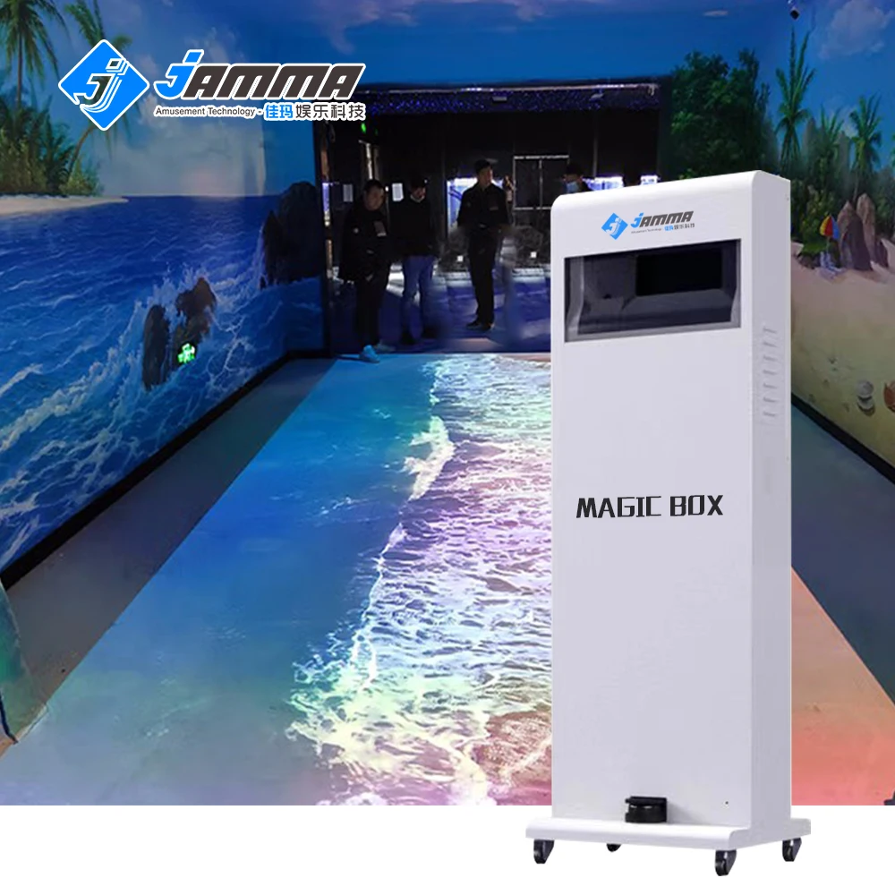 Indoor 2023 new arrival all in one movable AR projection hologram projector game machine for amusement park