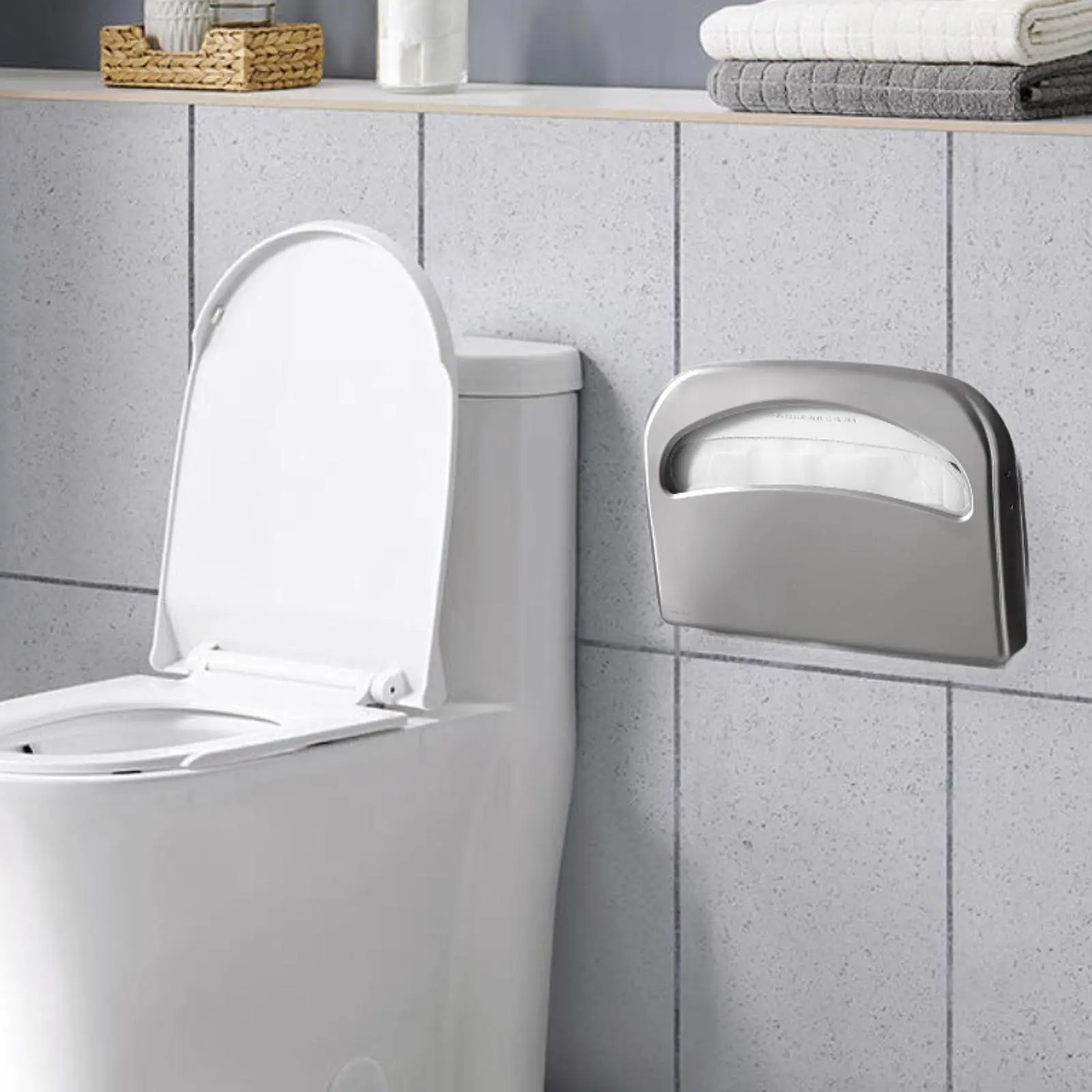 

Коробка для туалетной бумаги из нержавеющей стали для ванной комнаты, коробка для хранения туалетной бумаги, настенная коробка для туалетной бумаги для офисного здания, ресторана