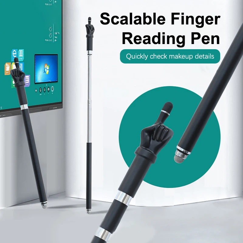 تلسكوبي مؤشر التدريس قضيب إصبع التدريس عصا القلم شاشة القلم لباد مدرسة مكتب لوازم القراءة #3