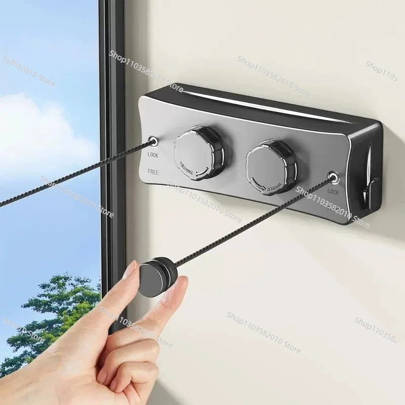 New 5.1 Meters Retractable Clothesline 304 Stainless Steel - Pull-Out Space Saving Drying Rack