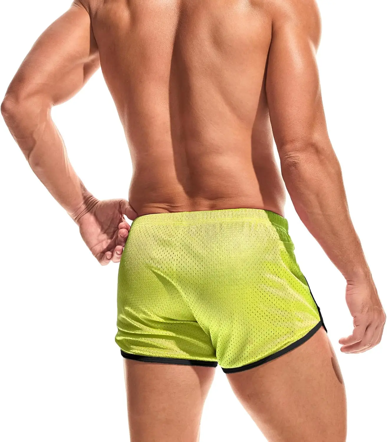 AIMPACT Mens Running Shorts Breathing Workout Gym Booty Short Shorts