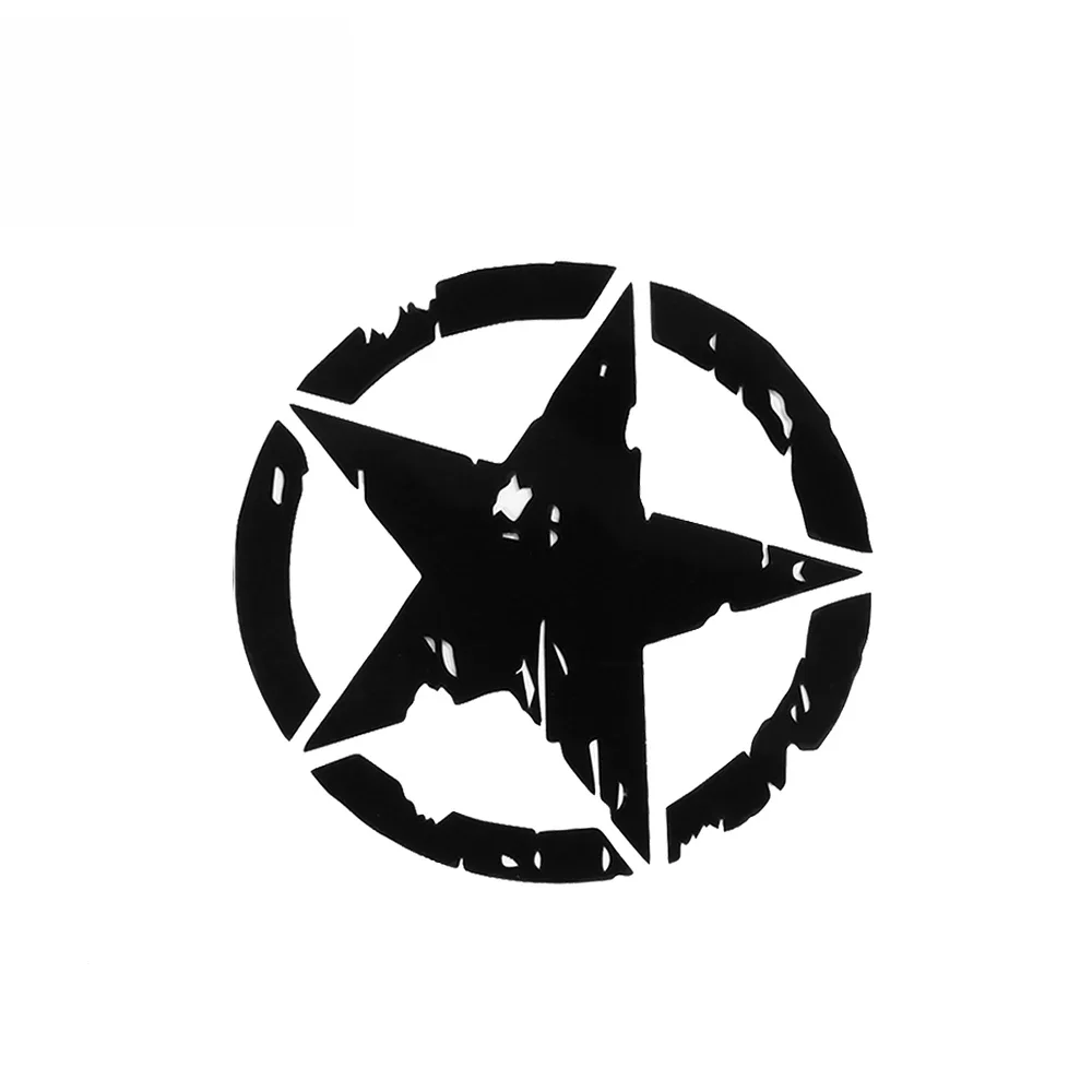 Creative Car Stickers Five-pointed Star ARMY Star Graphic Decals Motorcycle Car Body/Window Stickers Vinyl Car-styling,15cm*15cm