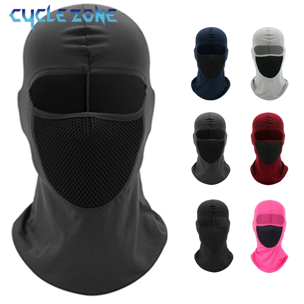 Cycling Full Face Mask Absorb Sweat Breathable Fishing Training Sport UV Protection Face Scarf Neck Gaiter MTB Bike Helmet Hood