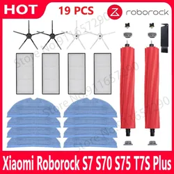 Roborock S7 S70 S75 S7Max s7MaxV T7S Plus Main Brush Hepa Filter Mops Spare Parts Robotic Vacuum Cleaner Accessories