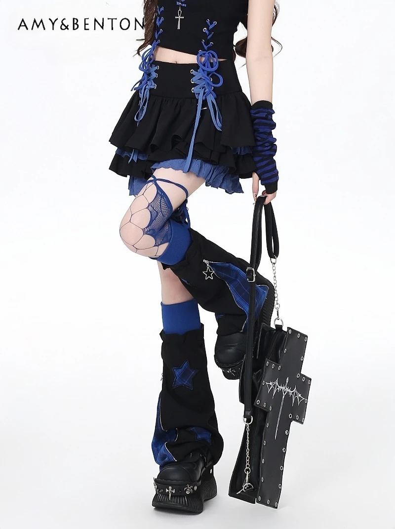 

Новая весенняя многослойная юбка-пачка в стиле Y2K Sweet Cool Girl Subculture с завышенной талией, утягивающая, в стиле Харадзюку