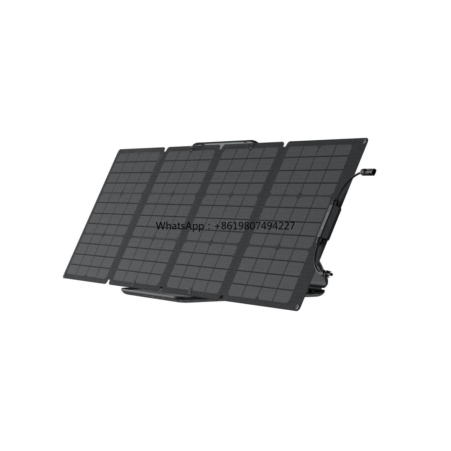 ECO Flow Portable Solar Panel Generator 400W 220W 160W Foldable Black Household Outdoor Camping Charging