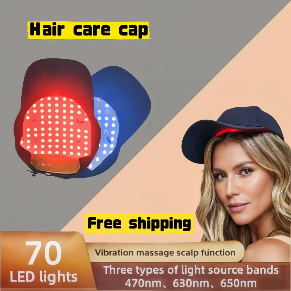 Red Light Therapy for Hair Fast Growth Cap Red&Infrared Light Therapy Device for Hair Loss Treatment with USB Charging Anti-hair